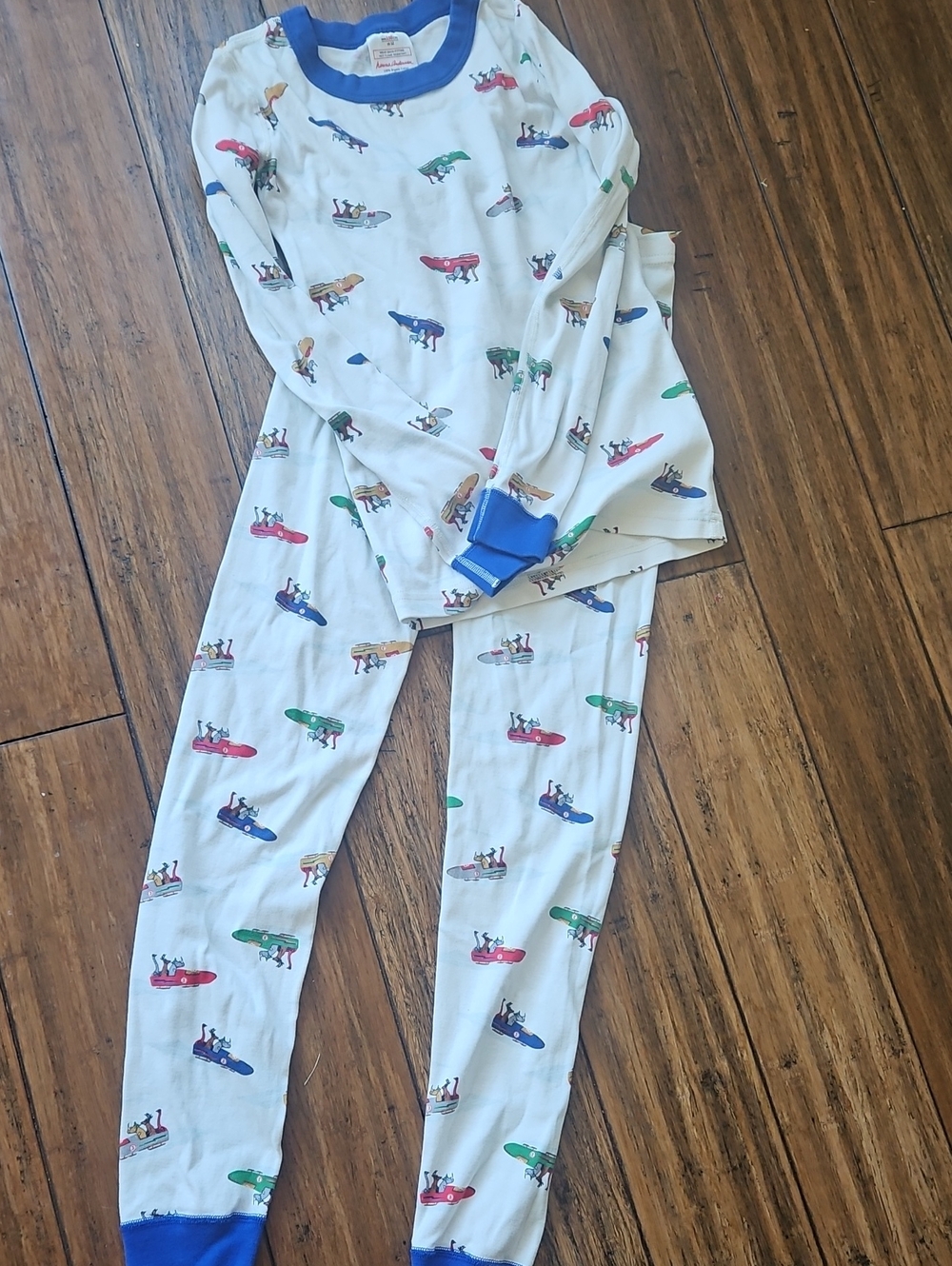 Hanna Andersson Bobsled Print Pajamas Size 12 (150)